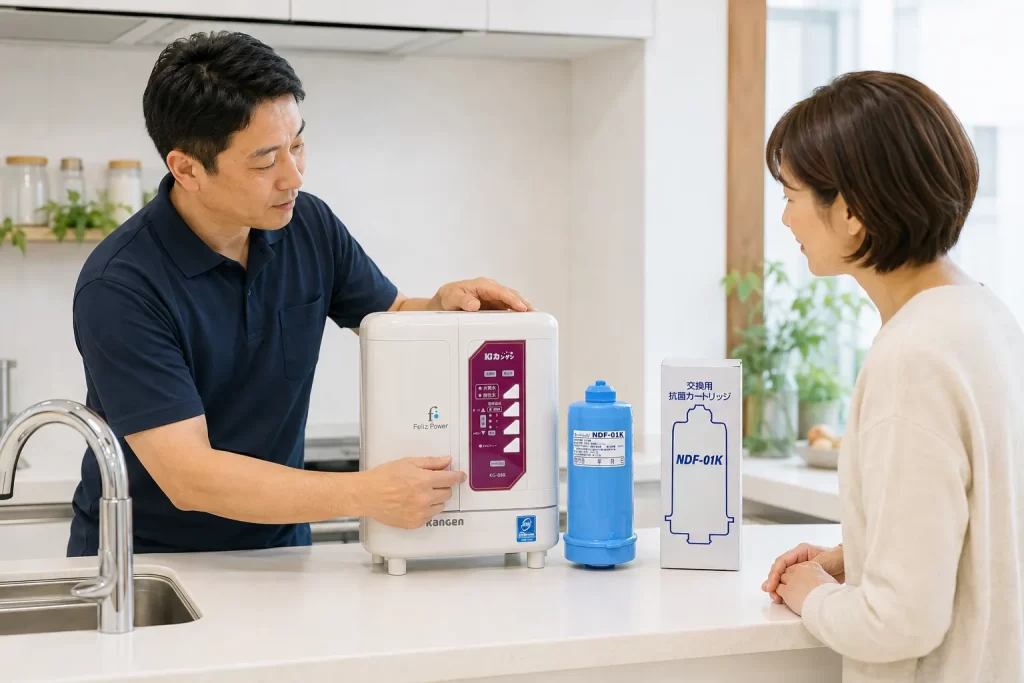 定期点検に訪れている様子